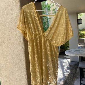 Gold swimsuit cover up